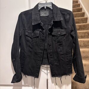 BlankNYC Black Cropped Jean Jacket